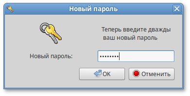 Новый пароль пользователя